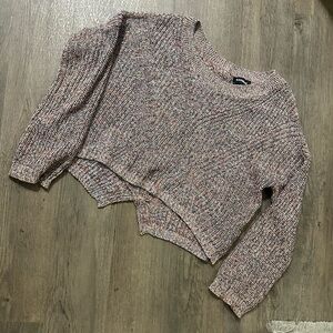 EXPRESS Pink Multicolor Knitted Sweater for women size XS Gently Used